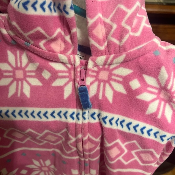 NWT-Carters Baby Girl Fleece One Piece Bunting Suit - Picture 3 of 8